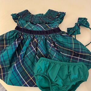 Janie and Jack Formal Kids Dress - Elegant White and Gold